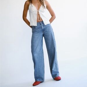 Abercrombie low rise ultra loose jean